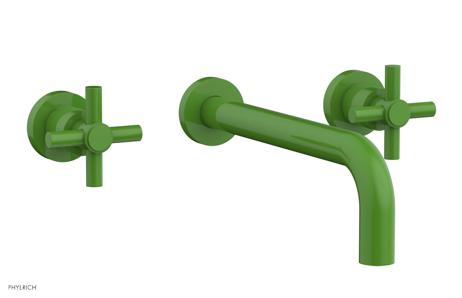 Phylrich BASIC Wall Lavatory Set 10" Spout - Tubular Cross Handles