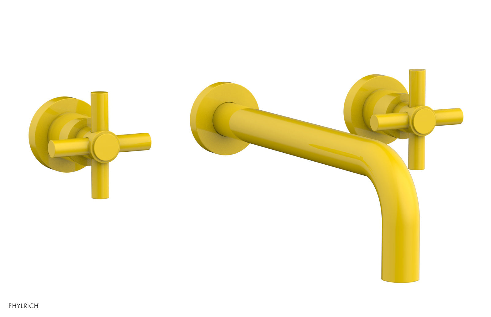 Phylrich BASIC Wall Lavatory Set 10" Spout - Tubular Cross Handles