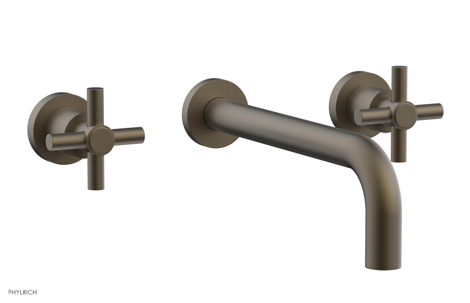 Phylrich BASIC Wall Lavatory Set 10" Spout - Tubular Cross Handles by Phylrich