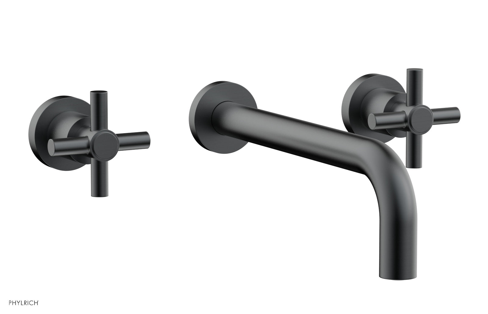Phylrich BASIC Wall Lavatory Set 10" Spout - Tubular Cross Handles by Phylrich