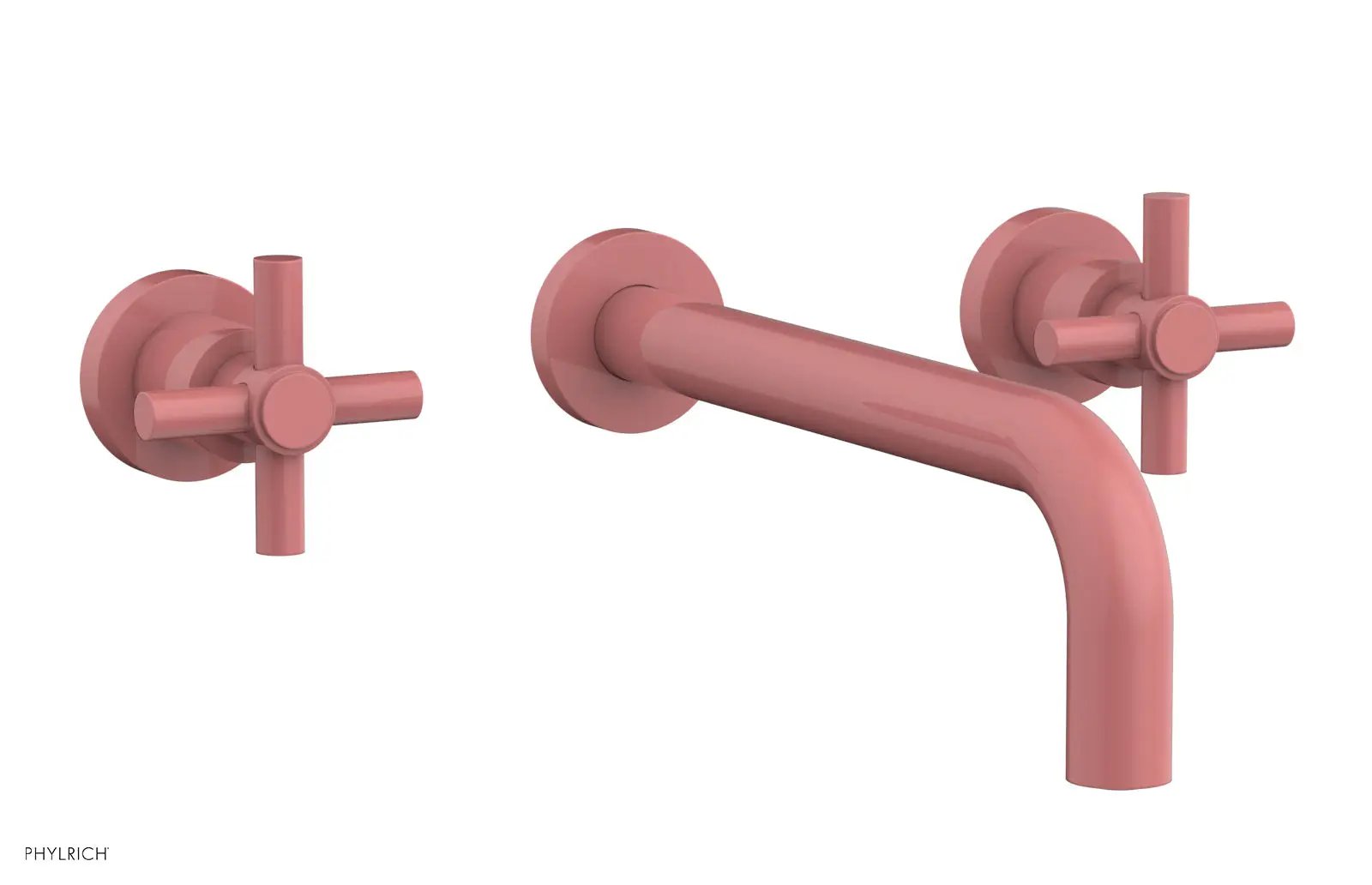 Phylrich BASIC Wall Lavatory Set 10" Spout - Tubular Cross Handles by Phylrich