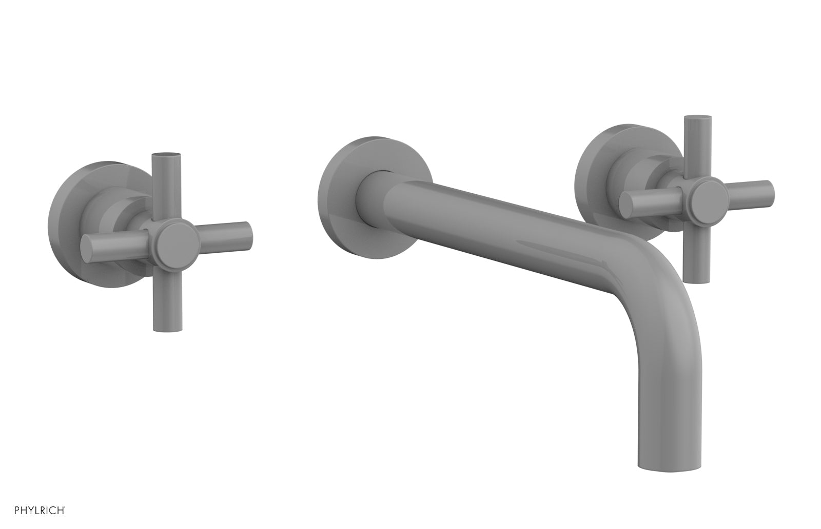 Phylrich BASIC Wall Lavatory Set 10" Spout - Tubular Cross Handles