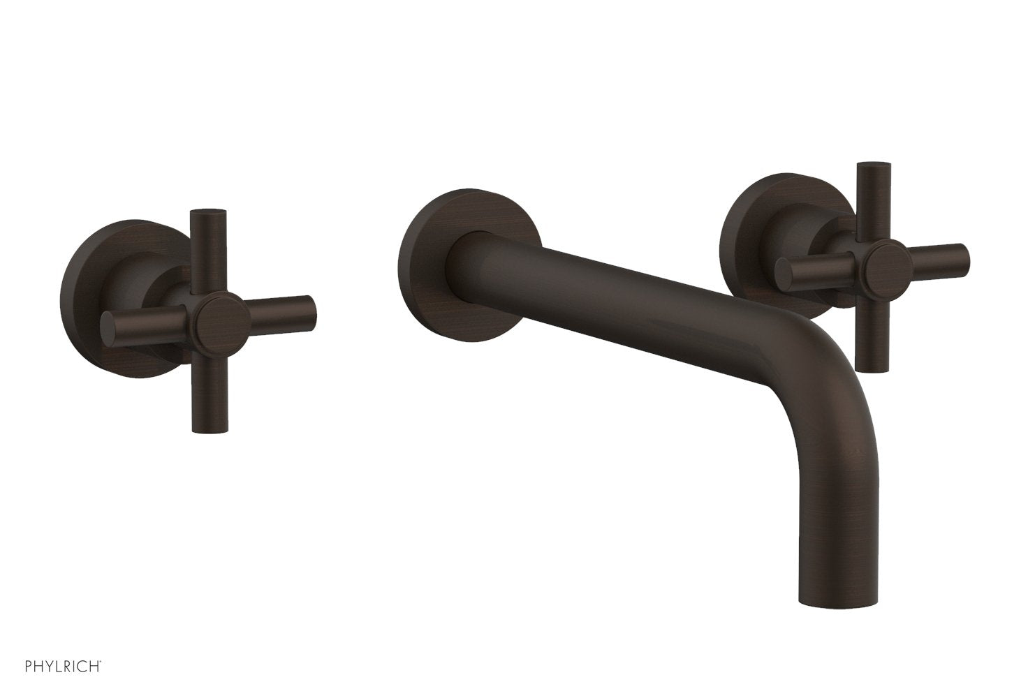 Phylrich BASIC Wall Lavatory Set 10" Spout - Tubular Cross Handles by Phylrich