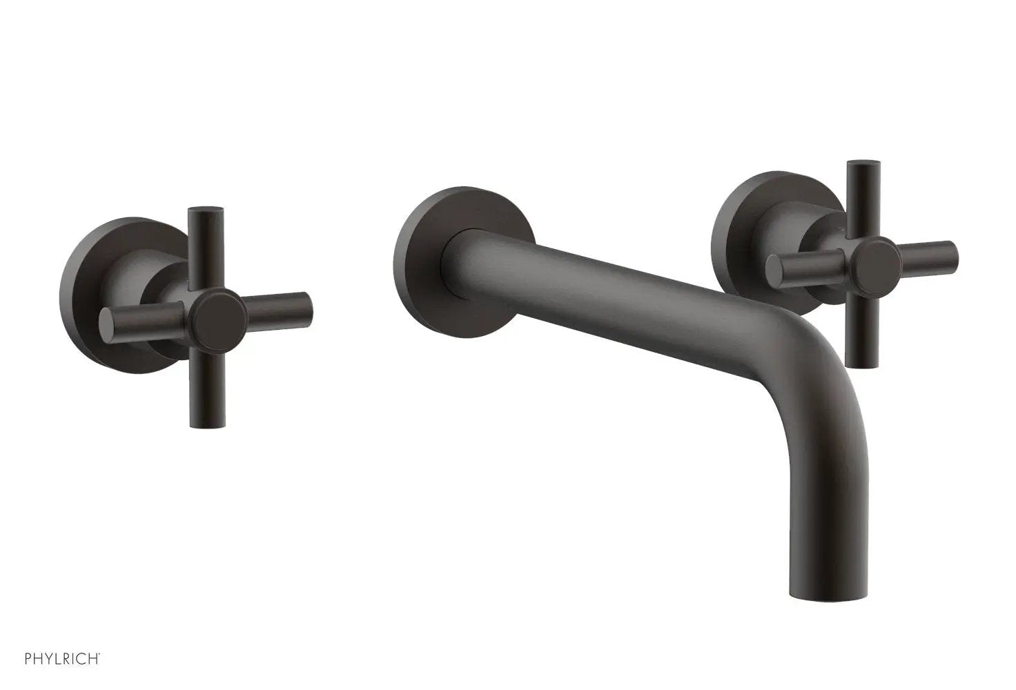 Phylrich BASIC Wall Lavatory Set 10" Spout - Tubular Cross Handles by Phylrich