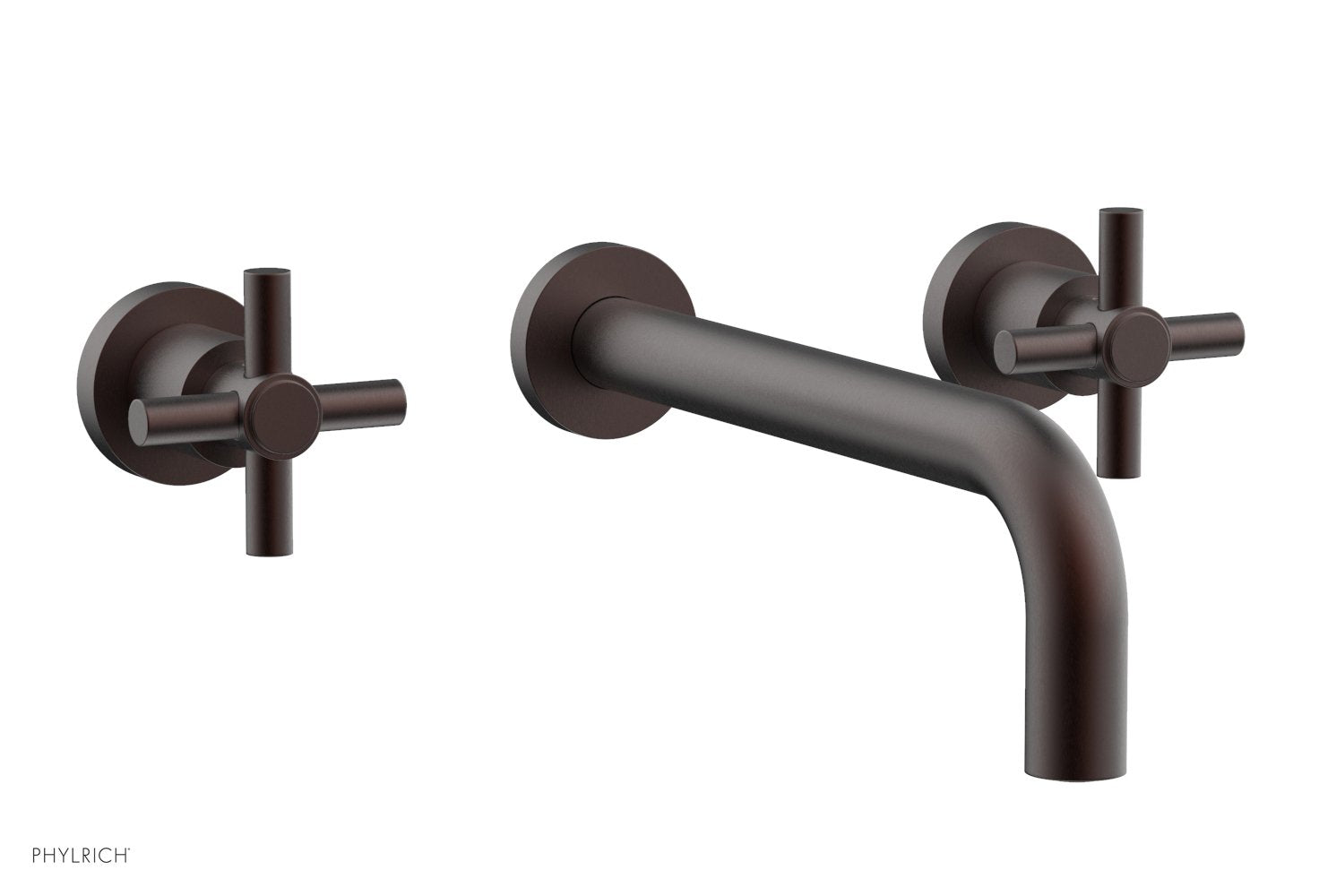 Phylrich BASIC Wall Lavatory Set 10" Spout - Tubular Cross Handles by Phylrich