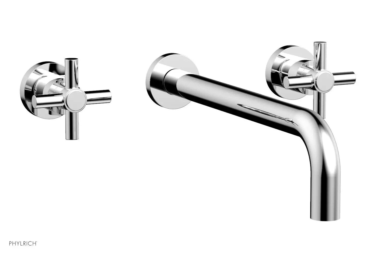 polished chrome lavatory set