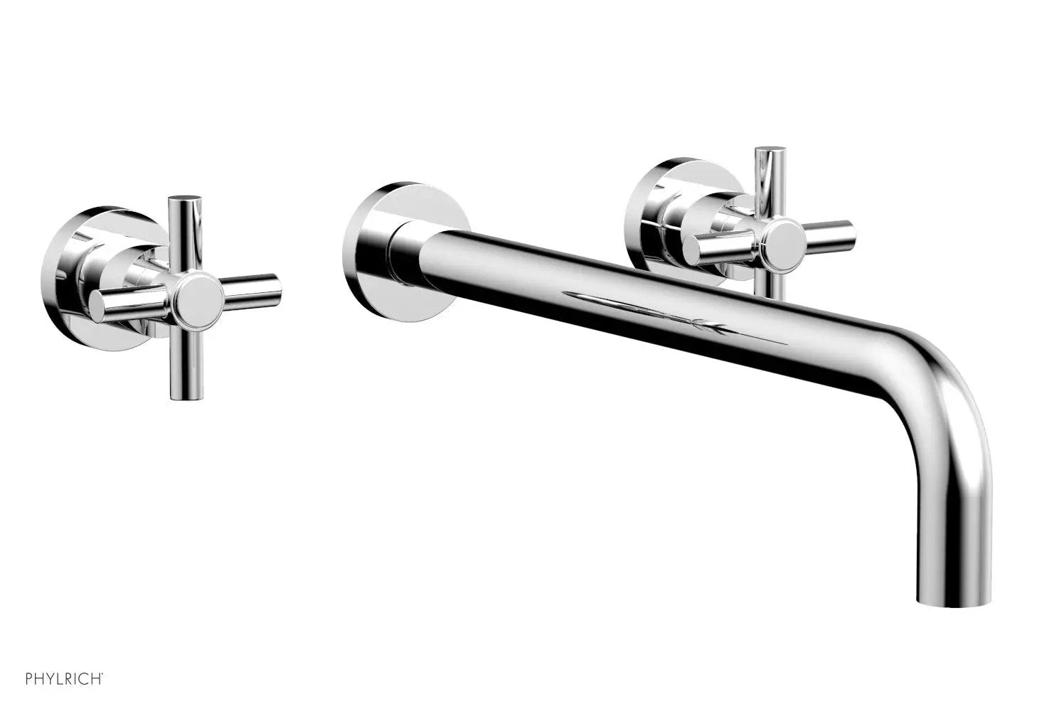 polished chrome lavatory set