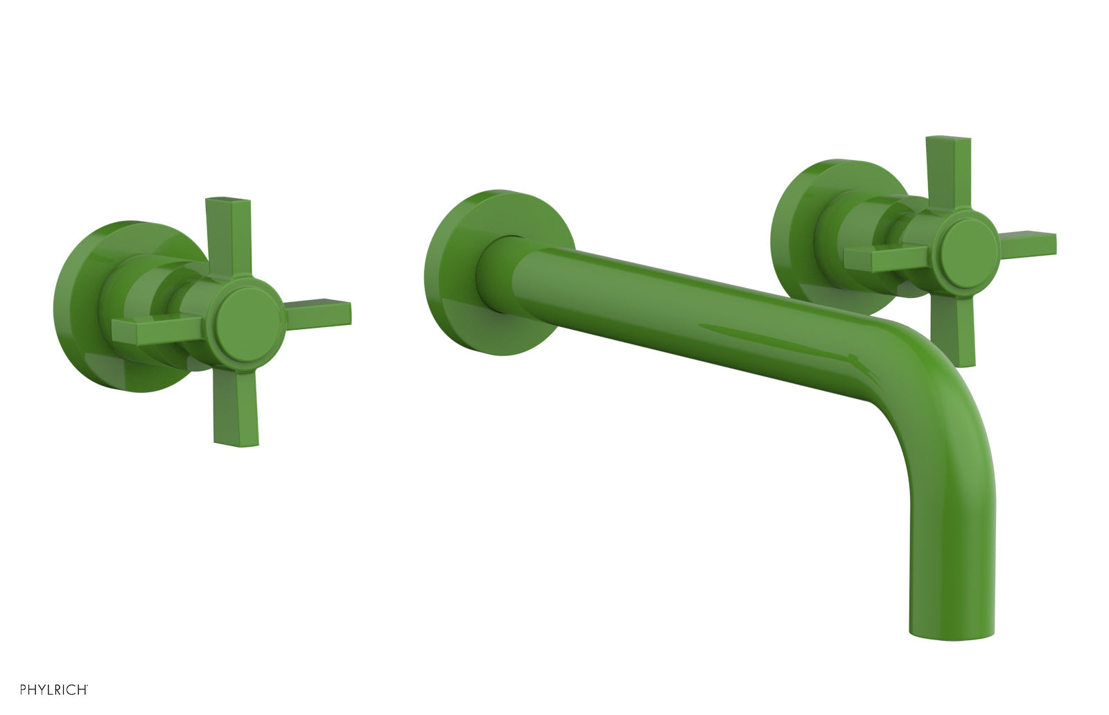 Phylrich BASIC Wall Lavatory Set 10" Spout - Blade Cross Handles