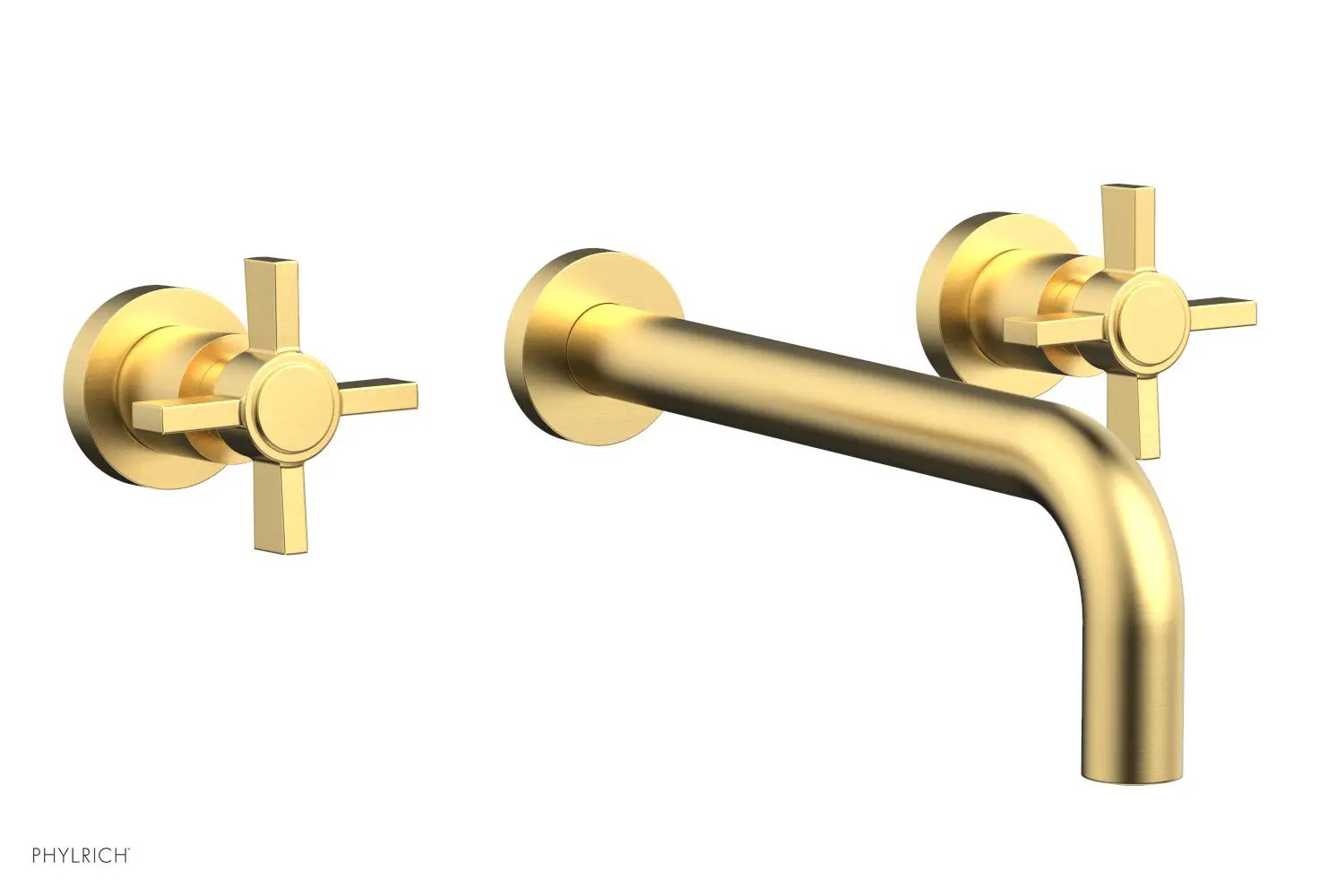 Phylrich BASIC Wall Lavatory Set 10" Spout - Blade Cross Handles by Phylrich