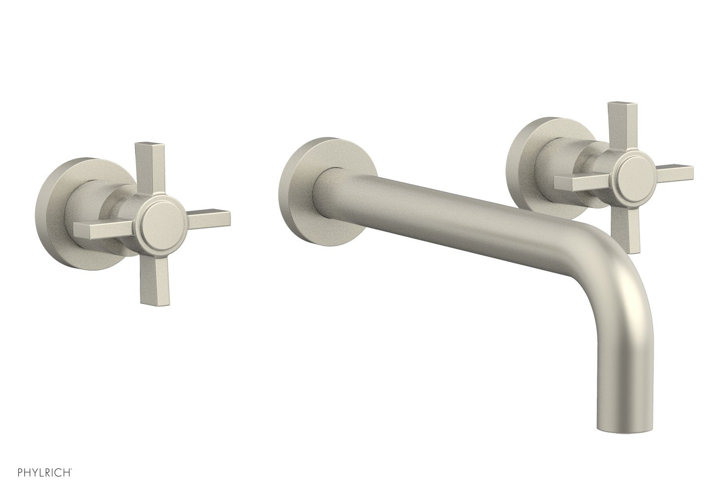 Phylrich BASIC Wall Lavatory Set 10" Spout - Blade Cross Handles