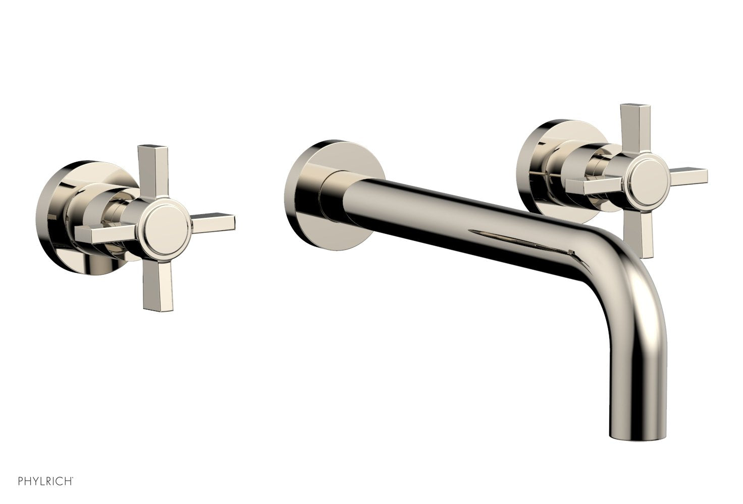 Phylrich BASIC Wall Lavatory Set 10" Spout - Blade Cross Handles