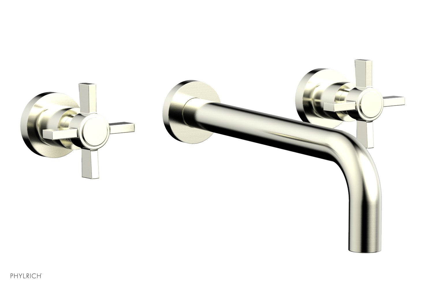 Phylrich BASIC Wall Lavatory Set 10" Spout - Blade Cross Handles by Phylrich