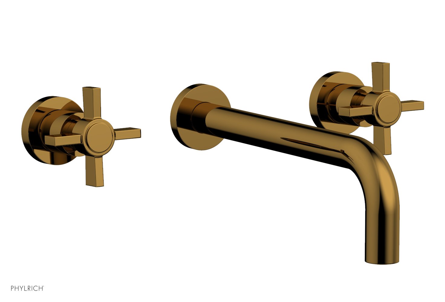 Phylrich BASIC Wall Lavatory Set 10" Spout - Blade Cross Handles by Phylrich