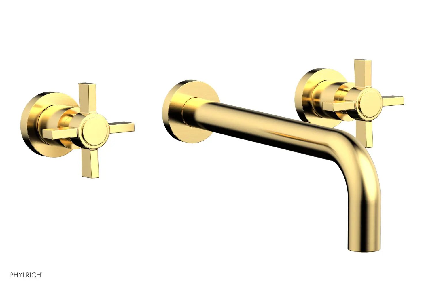 Phylrich BASIC Wall Lavatory Set 10" Spout - Blade Cross Handles by Phylrich