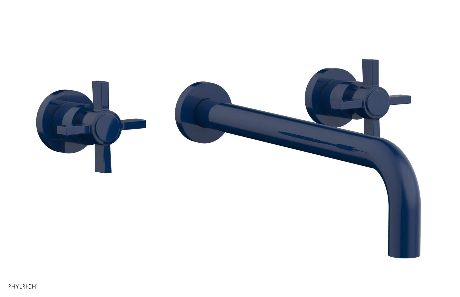 Phylrich BASIC Wall Lavatory Set 12" Spout - Blade Cross Handles by Phylrich