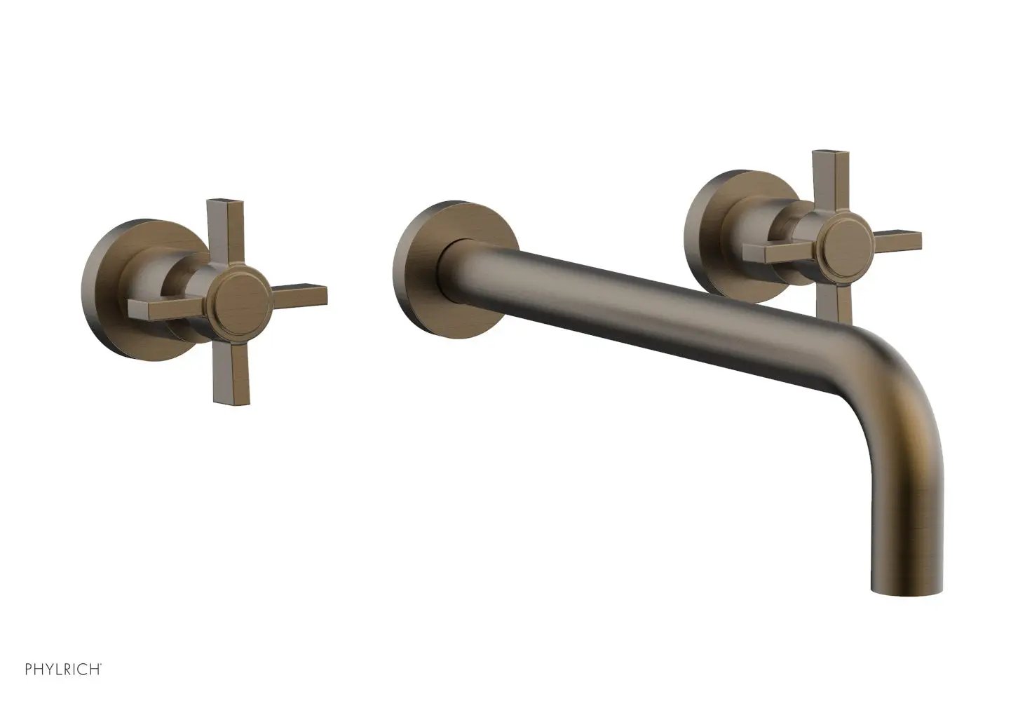 Phylrich BASIC Wall Lavatory Set 12" Spout - Blade Cross Handles by Phylrich
