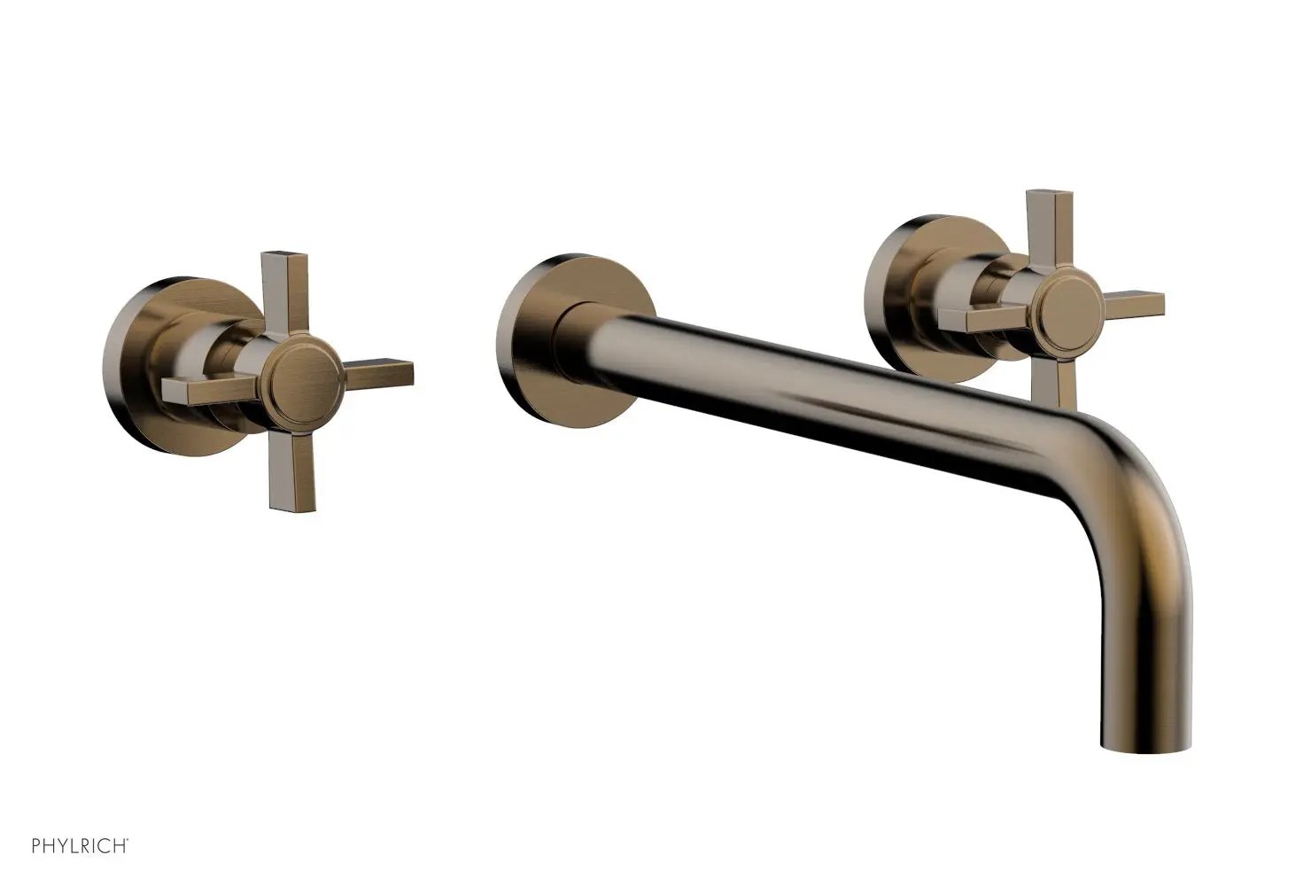 Phylrich BASIC Wall Lavatory Set 12" Spout - Blade Cross Handles by Phylrich