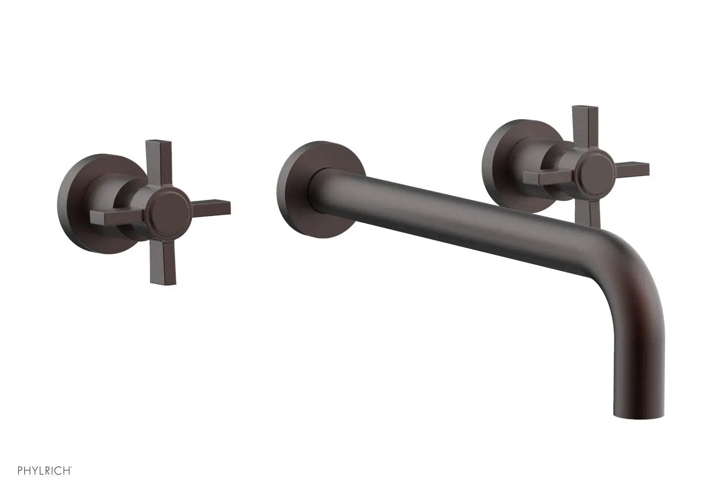 Phylrich BASIC Wall Lavatory Set 12" Spout - Blade Cross Handles by Phylrich
