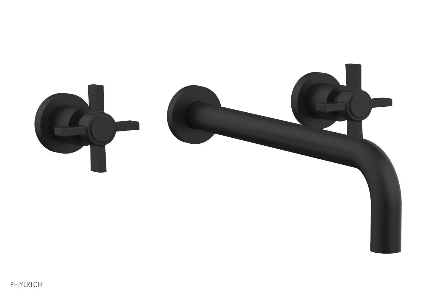 Phylrich BASIC Wall Lavatory Set 12" Spout - Blade Cross Handles by Phylrich