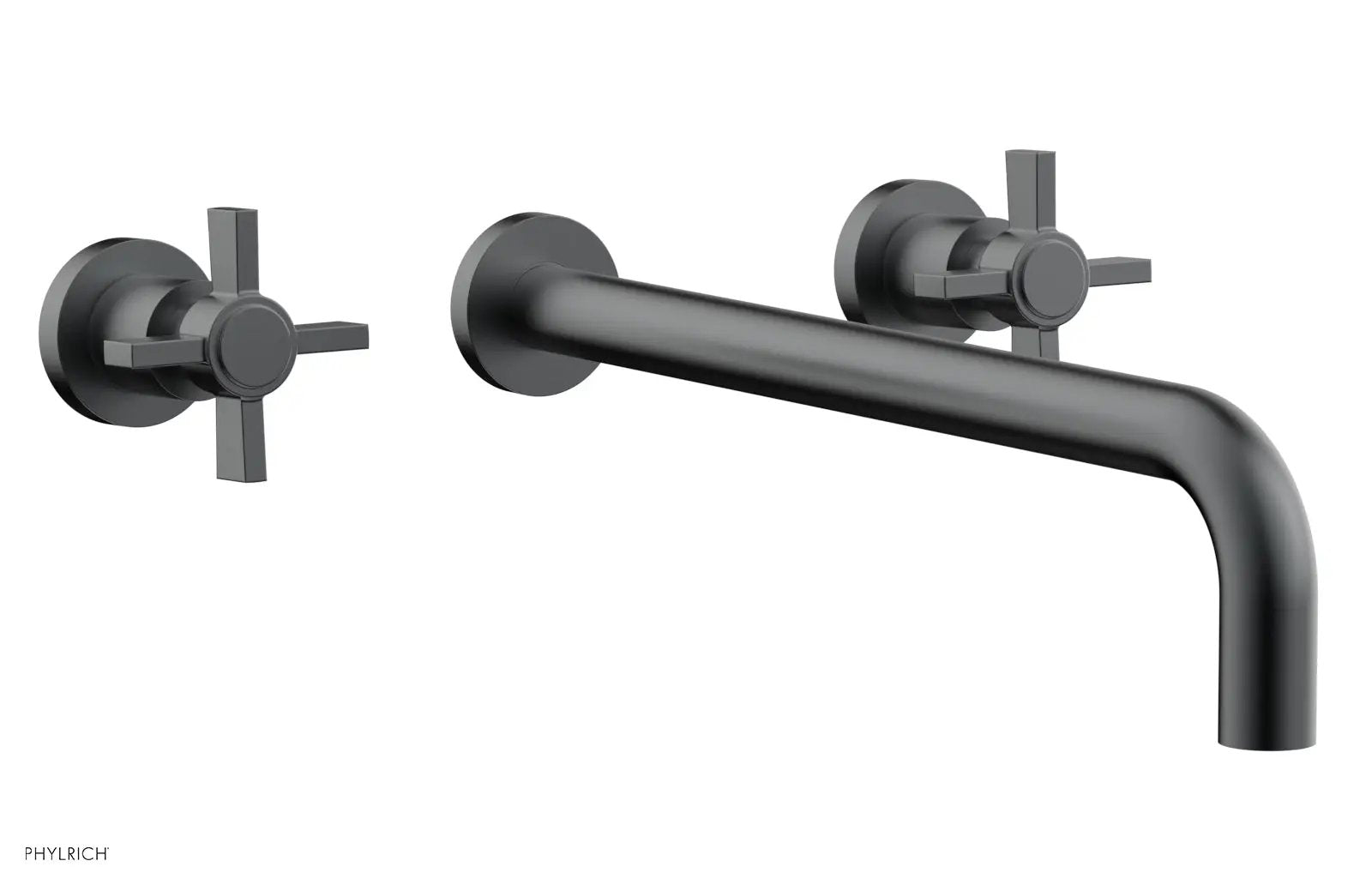 Phylrich BASIC Wall Lavatory Set 14" Spout - Blade Cross Handles by Phylrich