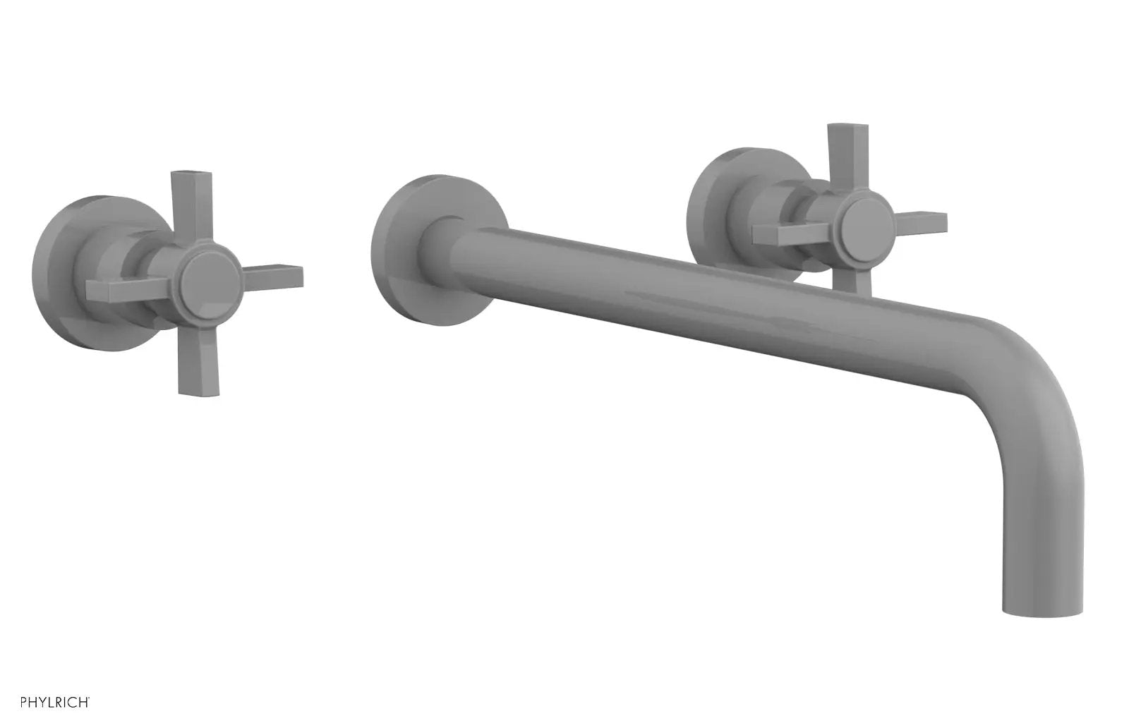 Phylrich BASIC Wall Lavatory Set 14" Spout - Blade Cross Handles by Phylrich