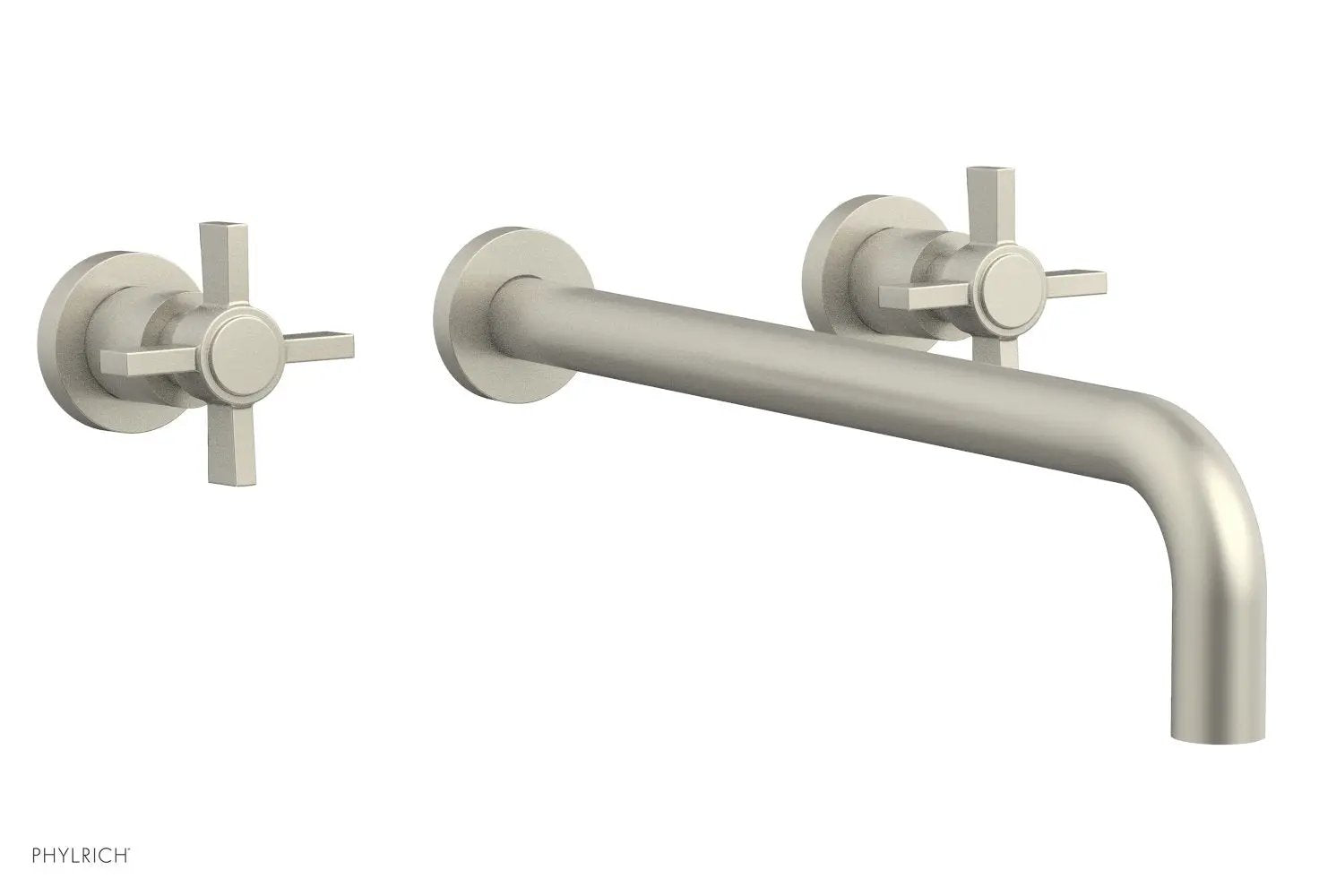 Phylrich BASIC Wall Lavatory Set 14" Spout - Blade Cross Handles by Phylrich