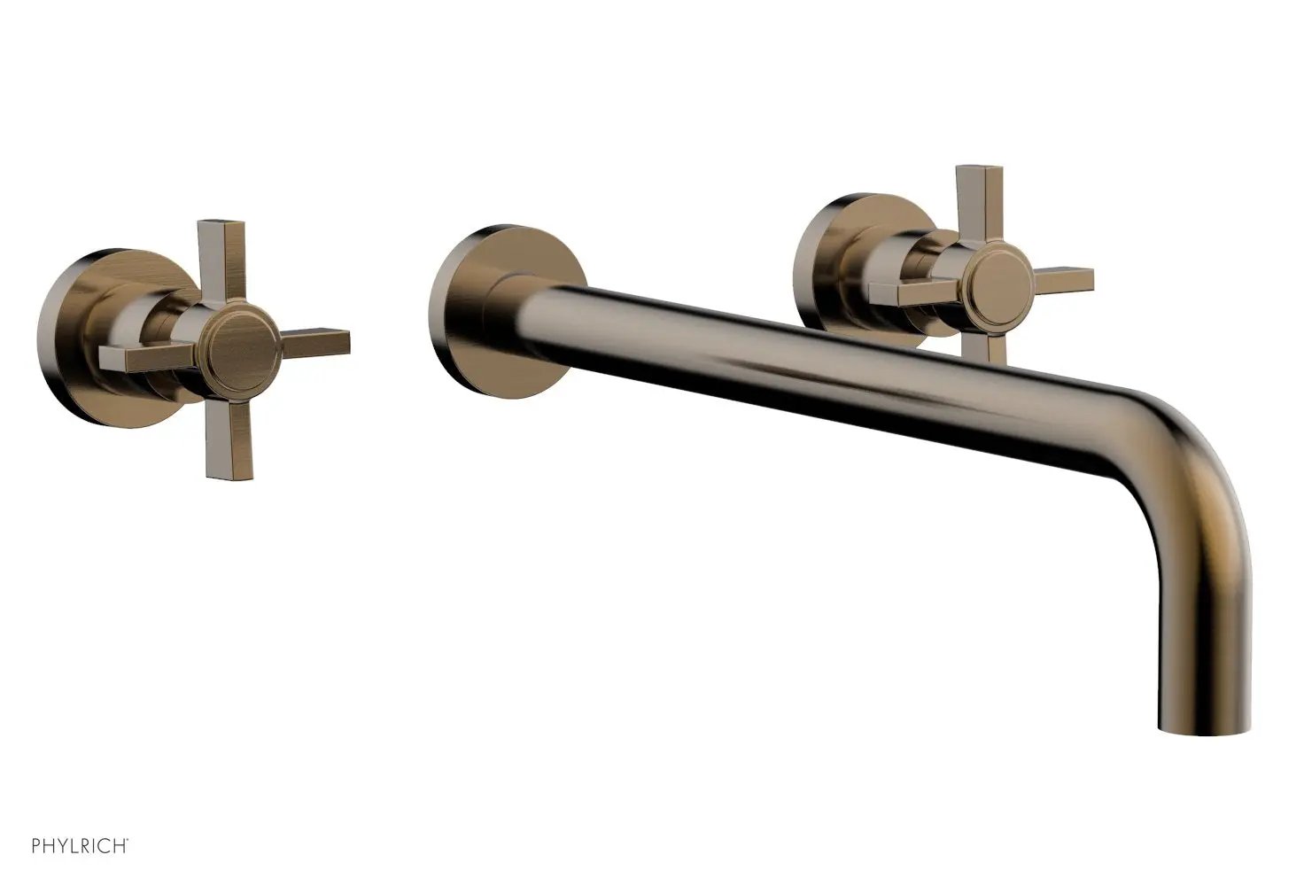 Phylrich BASIC Wall Lavatory Set 14" Spout - Blade Cross Handles by Phylrich