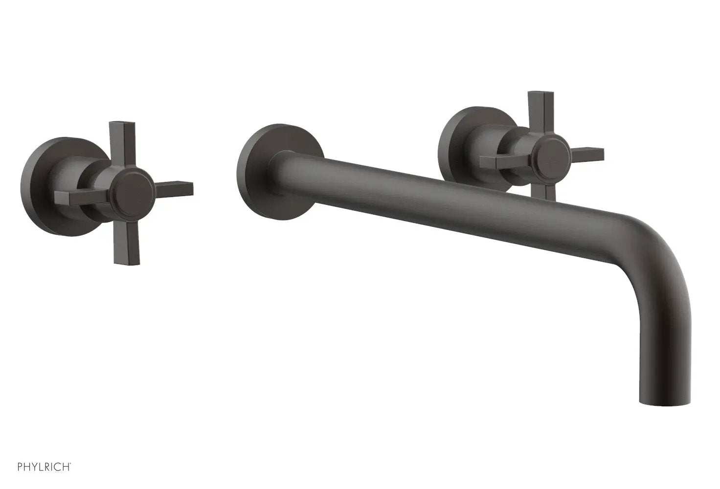 Phylrich BASIC Wall Lavatory Set 14" Spout - Blade Cross Handles by Phylrich