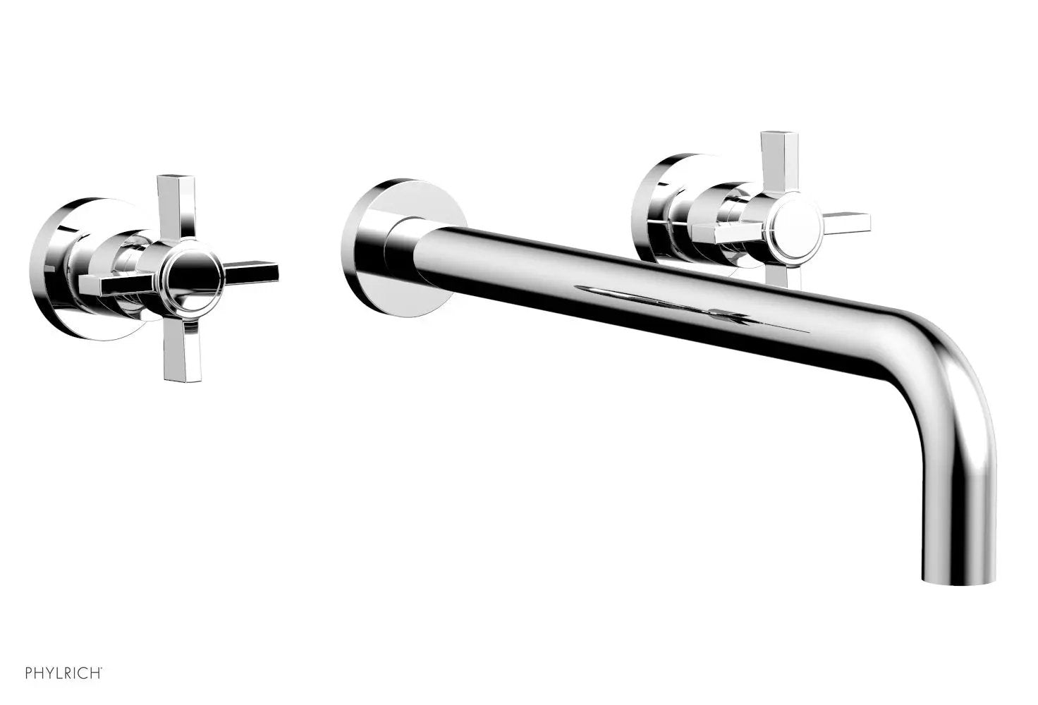 polished chrome lavatory set