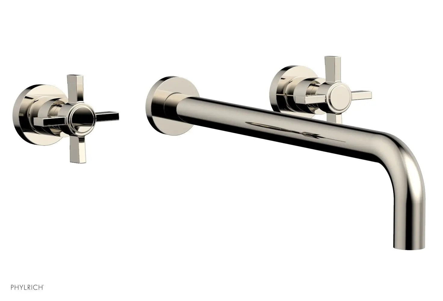 Phylrich BASIC Wall Lavatory Set 14" Spout - Blade Cross Handles by Phylrich