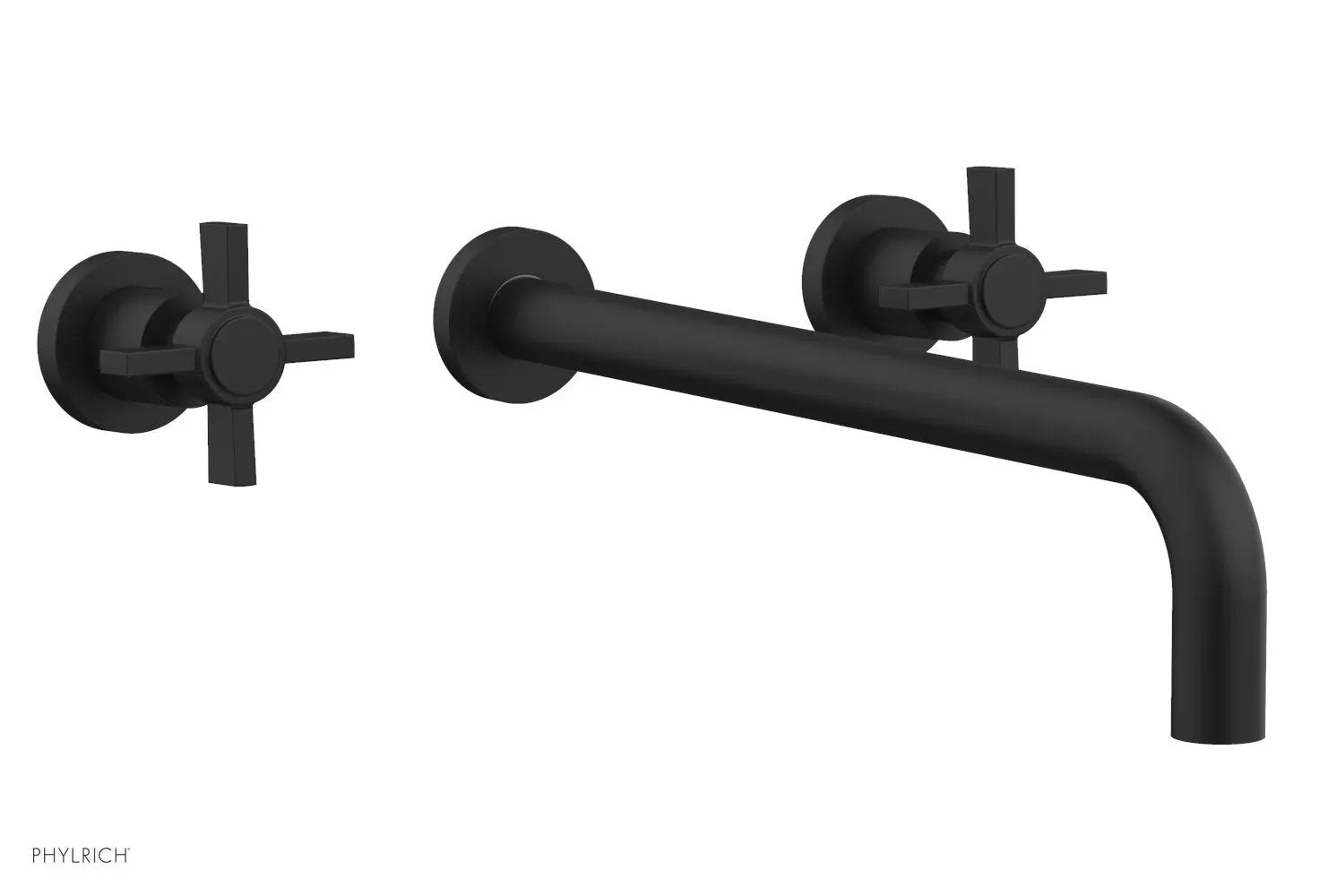 Phylrich BASIC Wall Lavatory Set 14" Spout - Blade Cross Handles by Phylrich