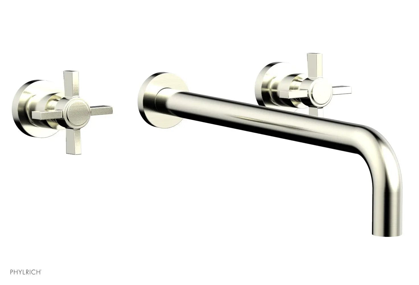 Phylrich BASIC Wall Lavatory Set 14" Spout - Blade Cross Handles by Phylrich