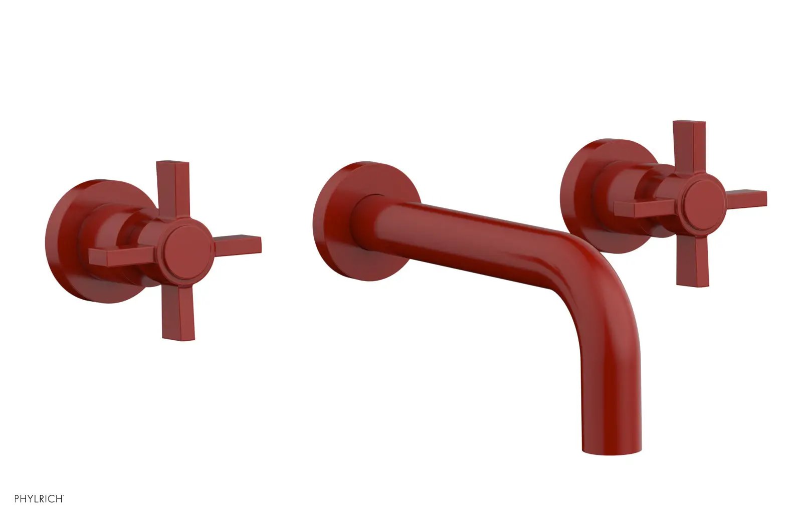 Phylrich BASIC Wall Lavatory Set 7 1/2" Spout - Blade Cross Handles by Phylrich