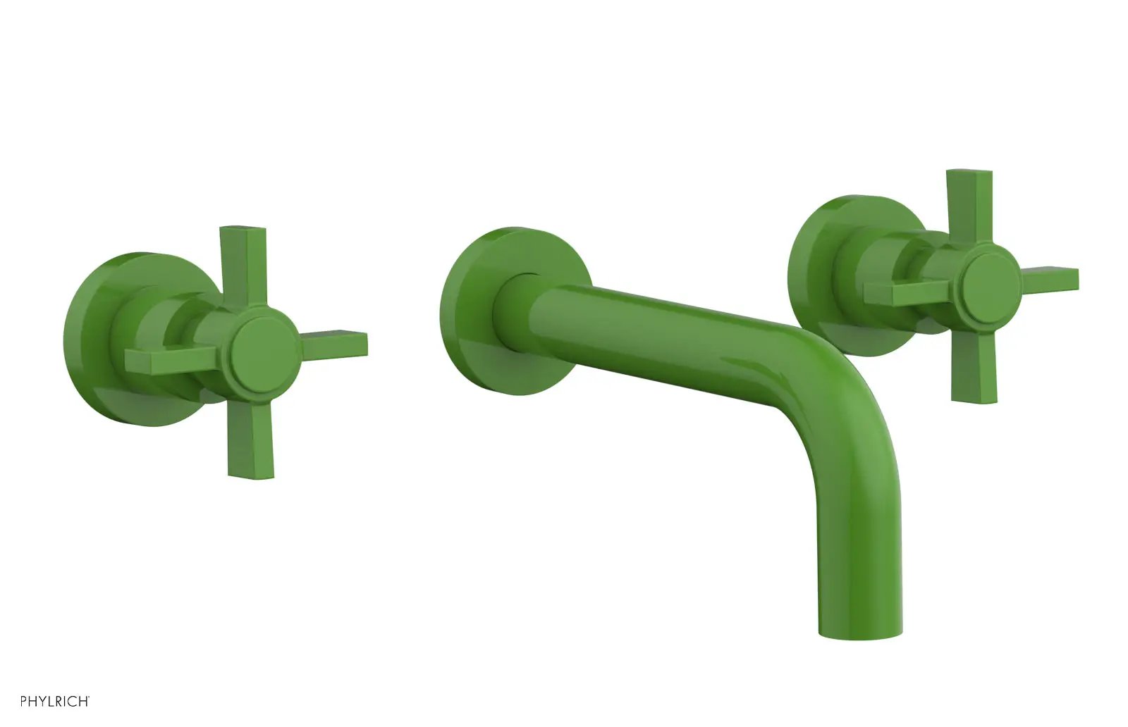 Phylrich BASIC Wall Lavatory Set 7 1/2" Spout - Blade Cross Handles by Phylrich