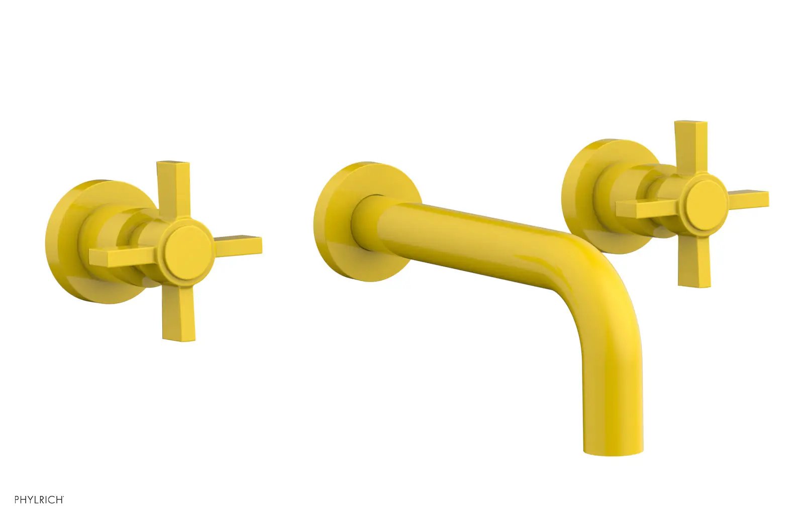 Phylrich BASIC Wall Lavatory Set 7 1/2" Spout - Blade Cross Handles by Phylrich