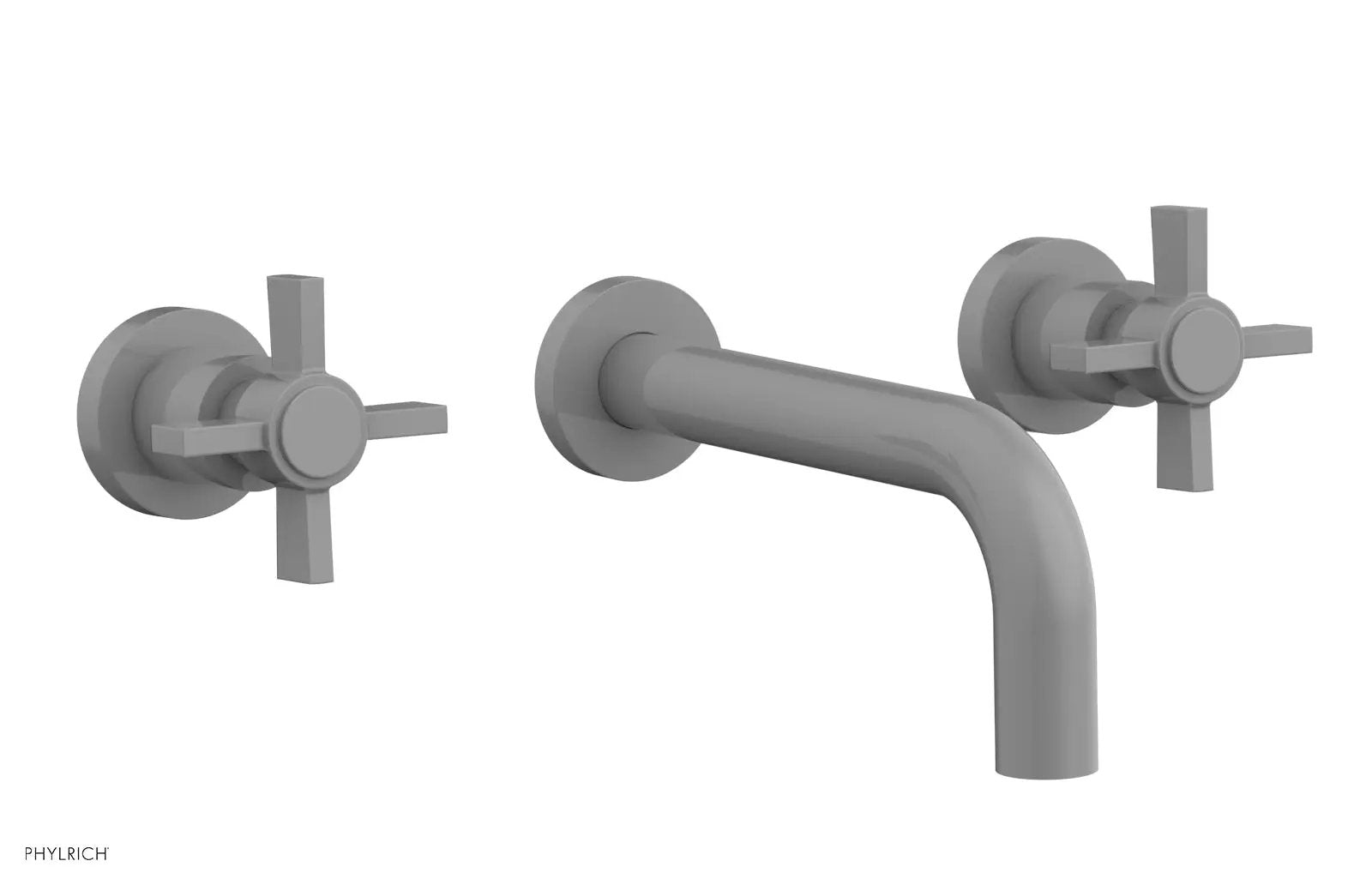 Phylrich BASIC Wall Lavatory Set 7 1/2" Spout - Blade Cross Handles by Phylrich
