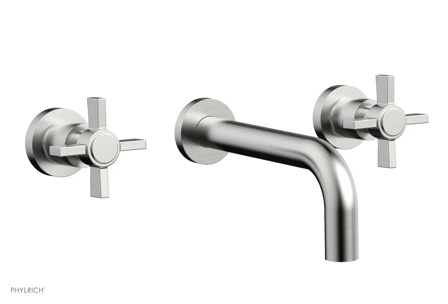 Phylrich BASIC Wall Lavatory Set 7 1/2" Spout - Blade Cross Handles by Phylrich