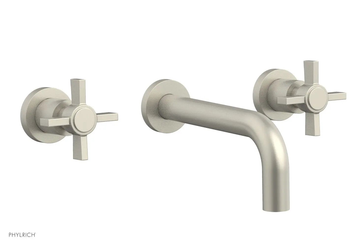 Phylrich BASIC Wall Lavatory Set 7 1/2" Spout - Blade Cross Handles by Phylrich