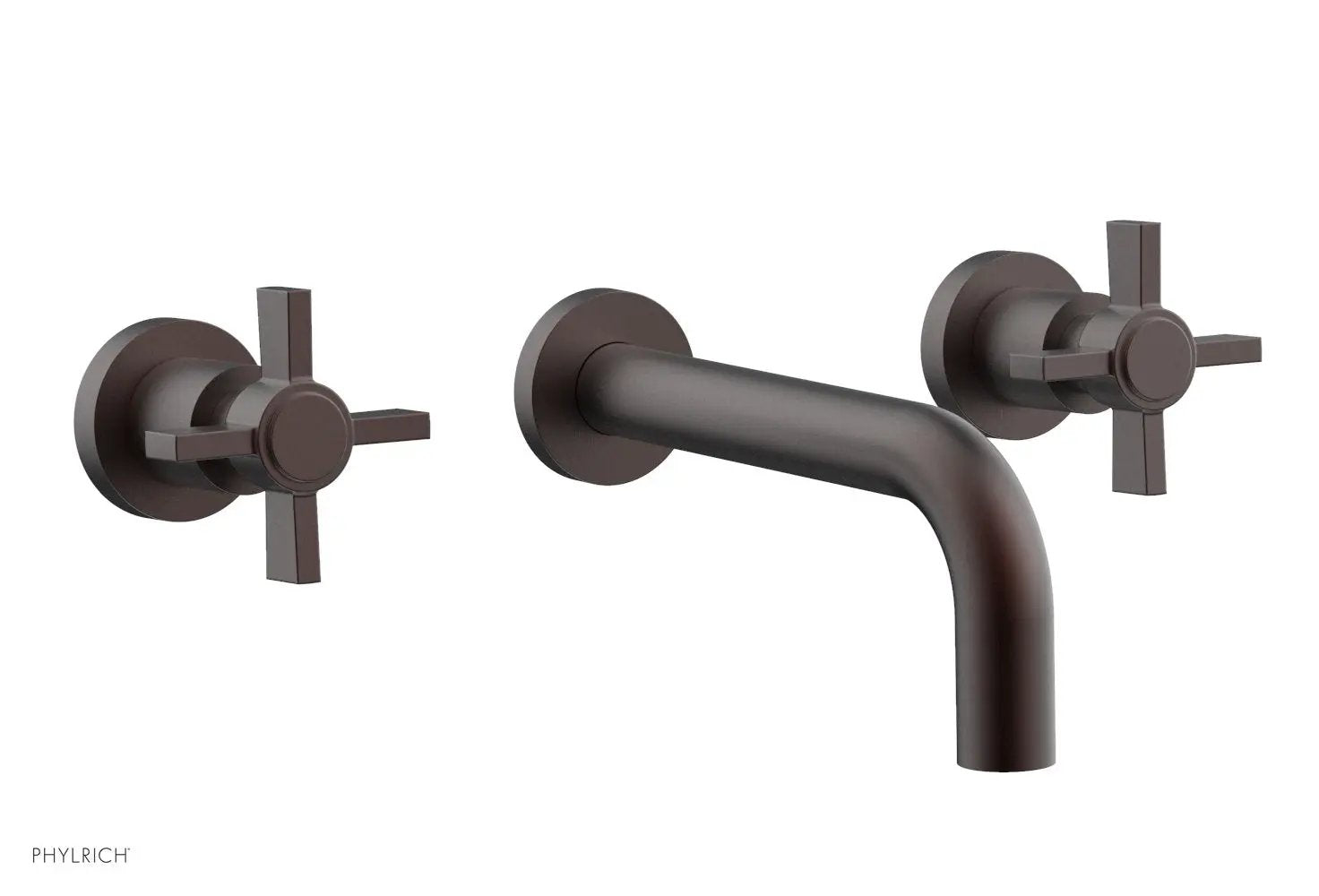 Phylrich BASIC Wall Lavatory Set 7 1/2" Spout - Blade Cross Handles by Phylrich
