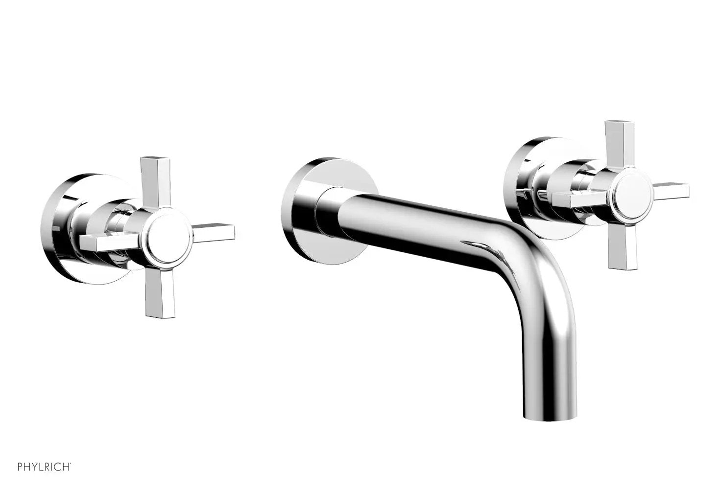 polished chrome lavatory set