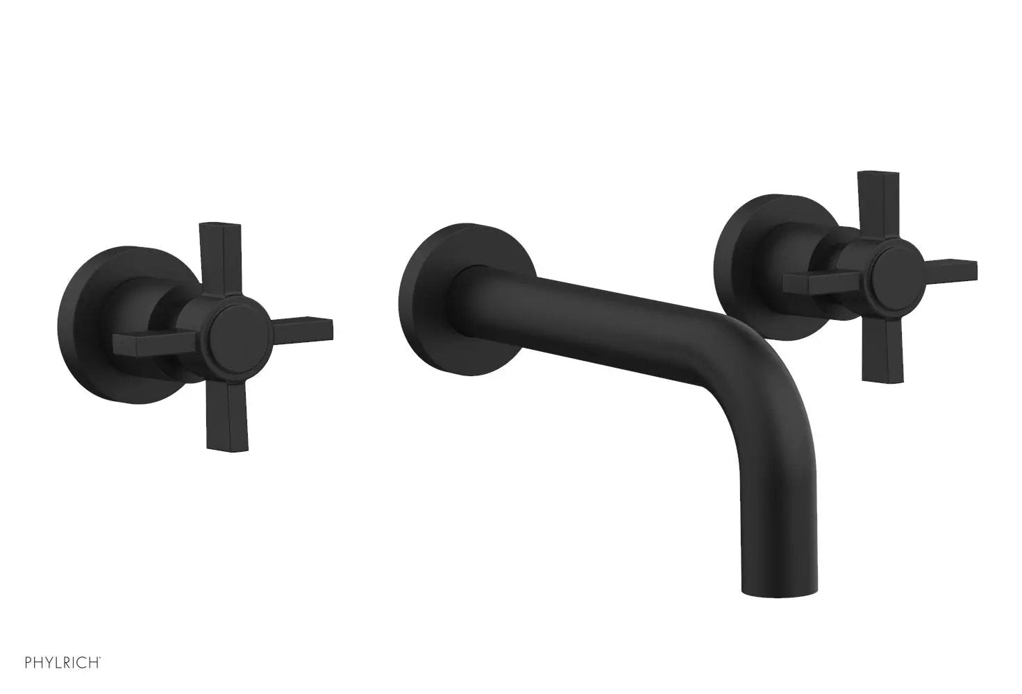 Phylrich BASIC Wall Lavatory Set 7 1/2" Spout - Blade Cross Handles by Phylrich