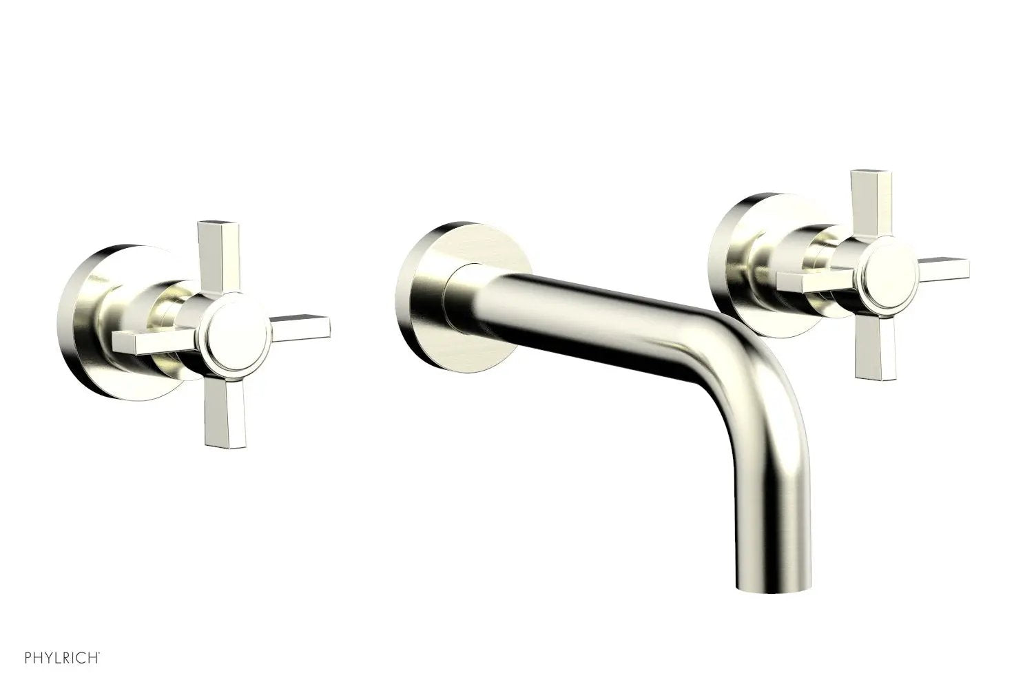 Phylrich BASIC Wall Lavatory Set 7 1/2" Spout - Blade Cross Handles by Phylrich