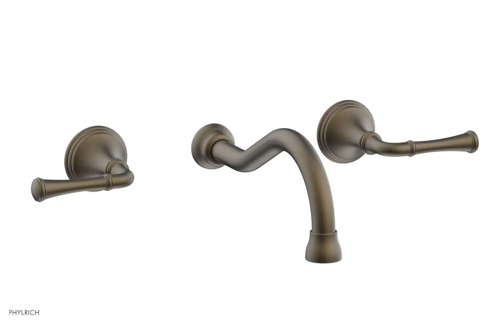 Phylrich 3RING Wall Lavatory Set - Straight Lever Handles by Phylrich