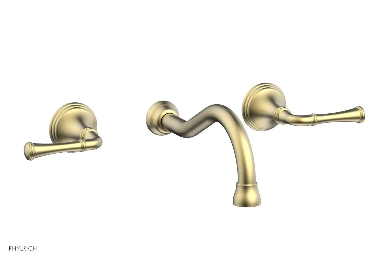 Phylrich 3RING Wall Lavatory Set - Straight Lever Handles by Phylrich