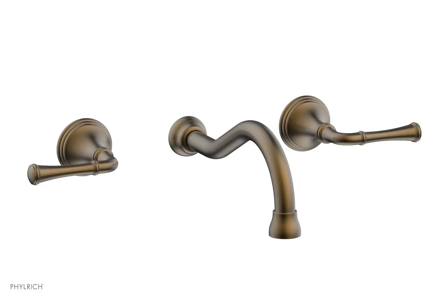 Phylrich 3RING Wall Lavatory Set - Straight Lever Handles by Phylrich