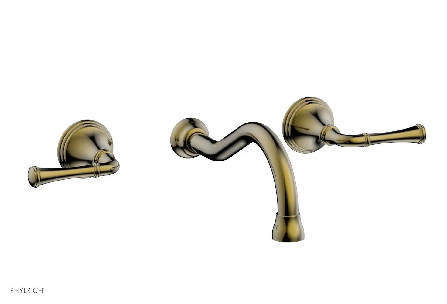Phylrich 3RING Wall Lavatory Set - Straight Lever Handles by Phylrich