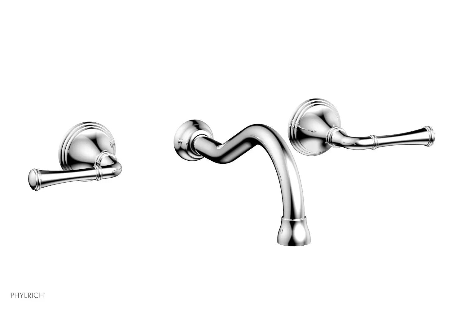 polished chrome lavatory set