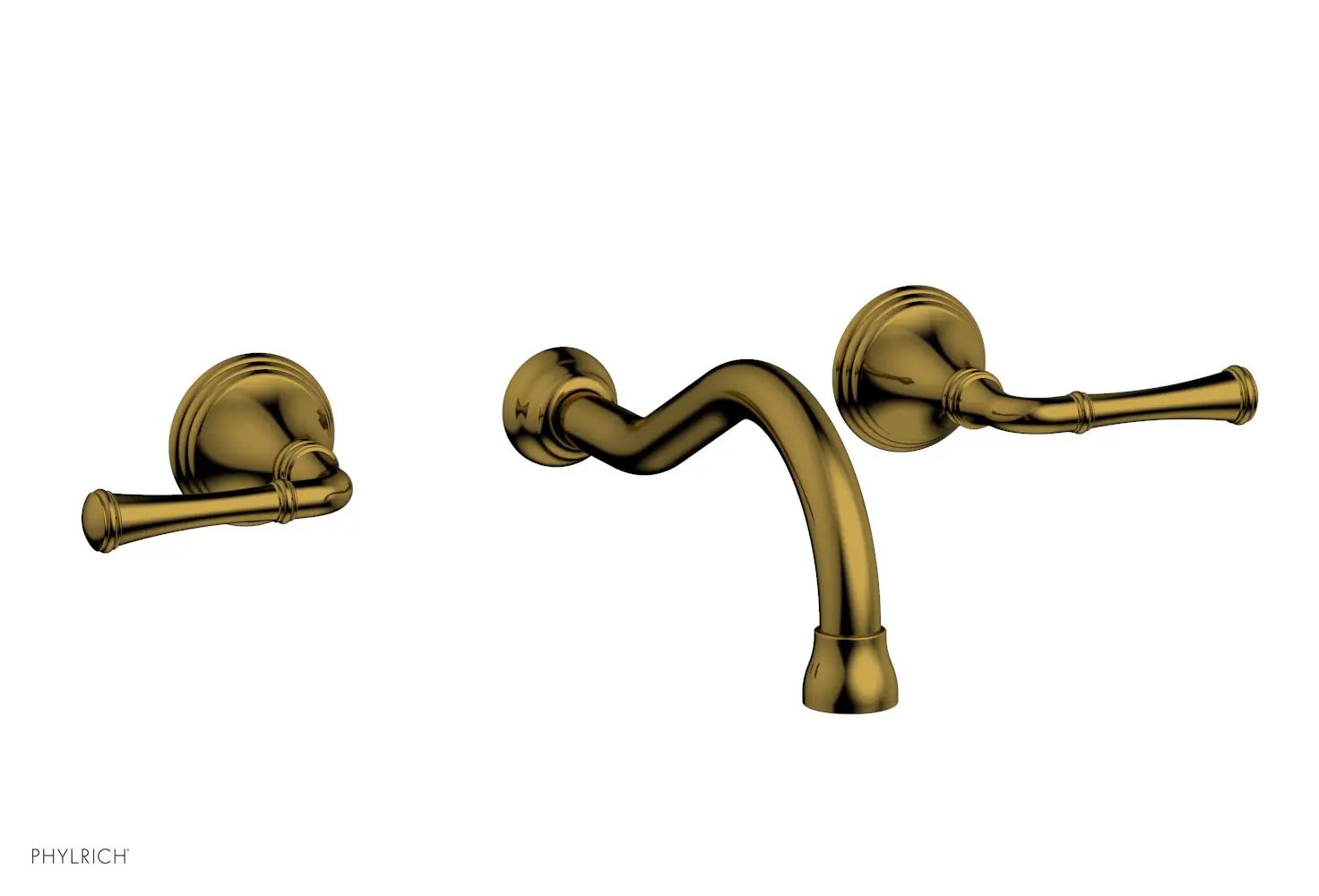 Phylrich 3RING Wall Lavatory Set - Straight Lever Handles by Phylrich