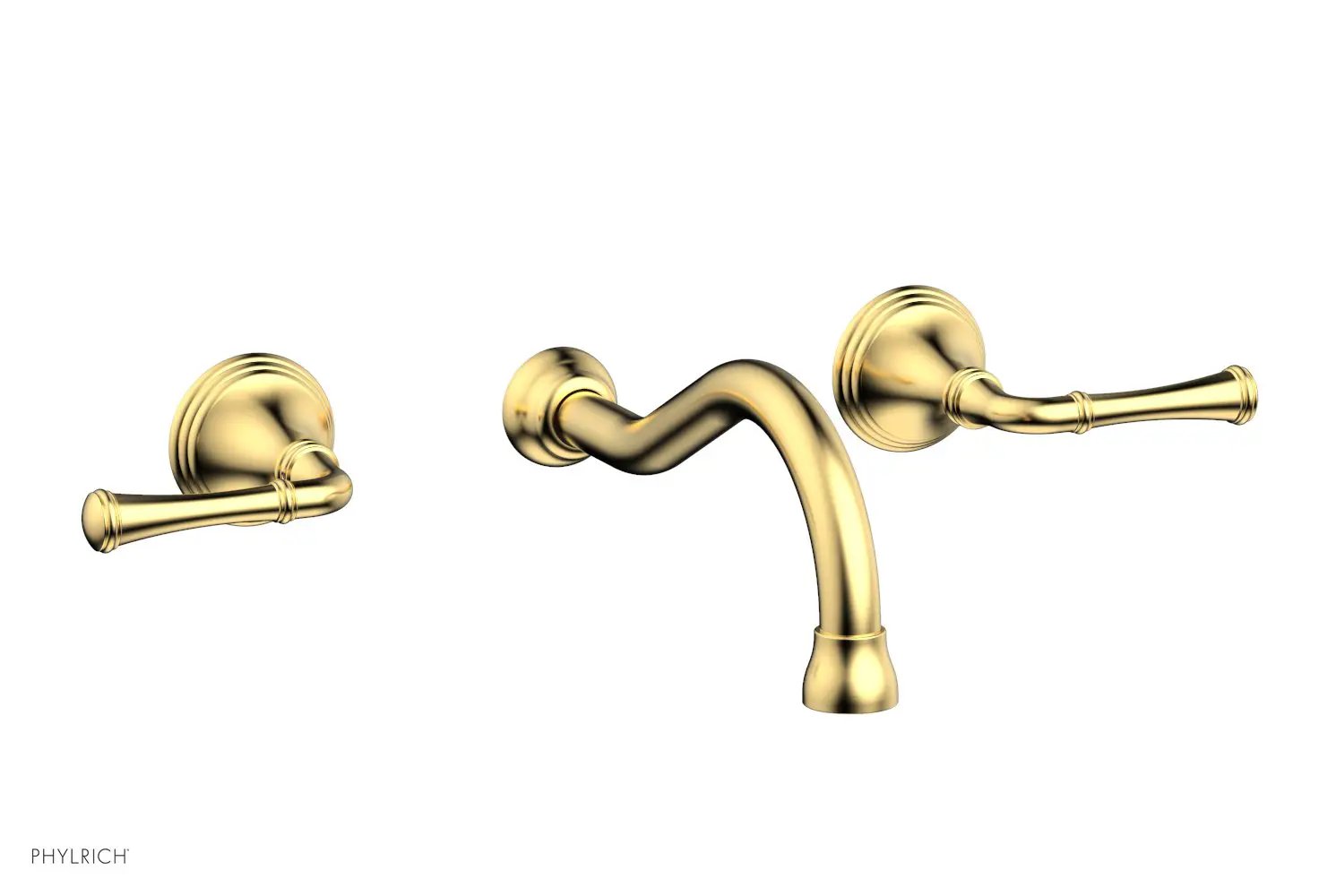 Phylrich 3RING Wall Lavatory Set - Straight Lever Handles by Phylrich