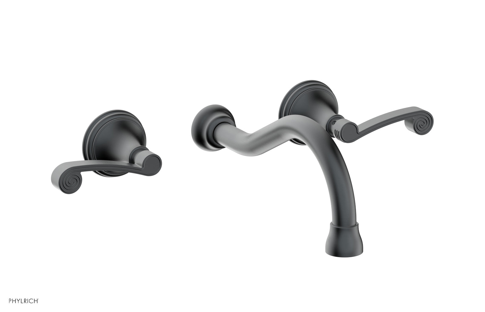 Phylrich 3RING Wall Lavatory Set - Curved Lever Handles by Phylrich